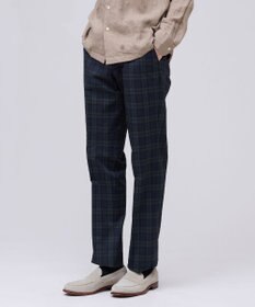 J.PRESS MEN クールマックスサッカー ステムテーパードパンツ ネイビー系3