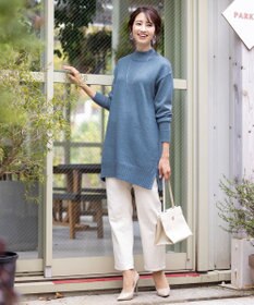 Tiaclasse L 【洗える】体型カバーも叶うMIX糸ニットチュニック