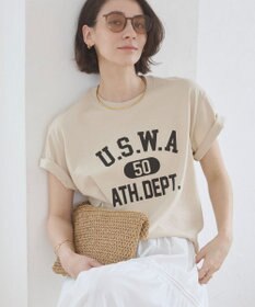 WEGO 【ANGIE VINTAGE】カレッジロゴプリントTee