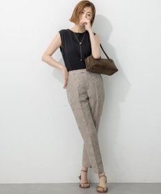 23区 【一部店舗限定/洗える】リネンライクジャカード セットアップ