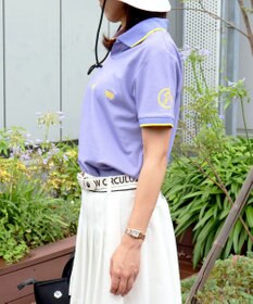 PW CIRCULUS 【WOMEN】【吸汗速乾/ストレッチ/UVケア】ベーシックカノコ スキッパー ポロシャツ ゴルフウェア レディース