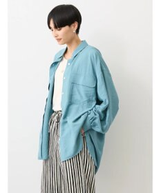 AMERICAN HOLIC 接触冷感Ｗポケット袖タックシャツチュニック