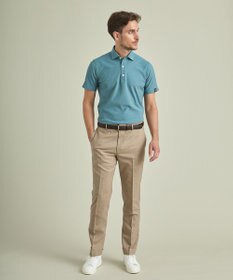 GOTAIRIKU ロングセラー【洗える/折り目加工/シワになりにくい/ウエストアジャスター】ウォッシャブル サマーウール100％パンツ_限定色(ノータック)23/24年モデル