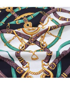 Marca 【Marcaオリジナル】ビット・ベルト 大判 シルクツイル スカーフ