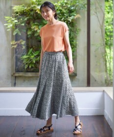 ANY 【UVケア/接触冷感/アンチピリング】クールタッチフレンチスリーブニット