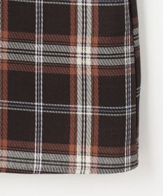 組曲 シアーツイルチェック フリルブラウス