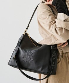 russet エンボスモノグラム2WAYショルダーバッグ(CE-1692)