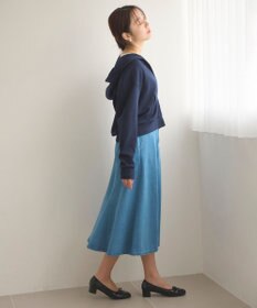 Feroux 【洗える】ダブルジップダンボールロゴ パーカー