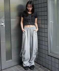 WEGO ヴィンテージライクレースアップT