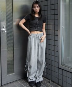 WEGO ヴィンテージライクレースアップT