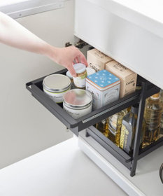 tower シンク下スライドラック タワー 2段 ブラック