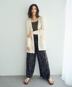 YECCA VECCA スリットミドル丈カーディガン