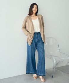 YECCA VECCA スリットミドル丈カーディガン