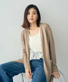 YECCA VECCA スリットミドル丈カーディガン
