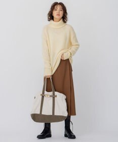 23区 【洗える】ブークレ タートルネック ニット