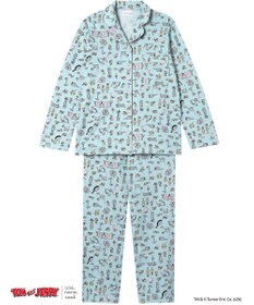 une nana cool トムとジェリー × une nana cool【綿100%】長袖開襟パジャマ