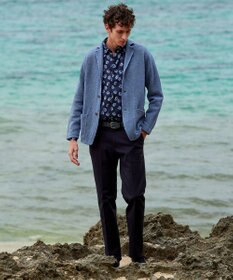 JOSEPH ABBOUD 【イタリア素材・ストレッチ・日本製】ミックスコードメッシュ ベルト