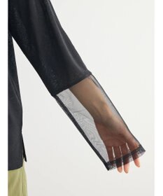 Green Parks 袖チュールドッキングプルオーバー