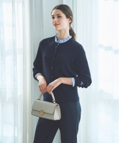 ANY SIS L ケーブルニット カーディガン