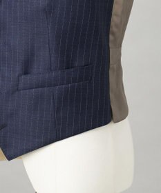 GOTAIRIKU 【Loro Piana Fabric】365 通年 3ピーススーツ(ネイビーストライプ)