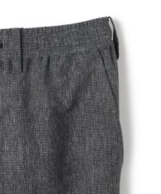 JOSEPH HOMME 新型・新柄【洗える/ストレッチ/シワになりにくい/セットアップ対応可】クールドッツストレッチ ドロスト付テーパードパンツ / PEGG CONVERTIBLE