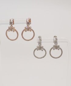 Tiaclasse 【金属アレルギー対応】リボンサークルピアス