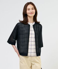J.PRESS LADIES SHEER LIGHT KNIT ブルゾン