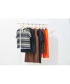 自由区 【接触冷感・速乾・UVカット・撥水・防シワ】リネンライクツイル ワイドストレート