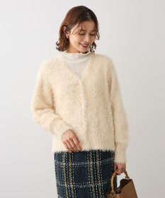 Green Parks シャギーＶネックカーディガン