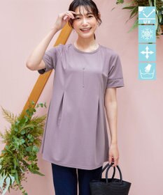 Tiaclasse L 【洗える・接触冷感・紫外線ケア・サラごこち】はしごレースチュニック