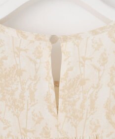 Feroux 【洗える】フラワープリントドロスト ワンピース