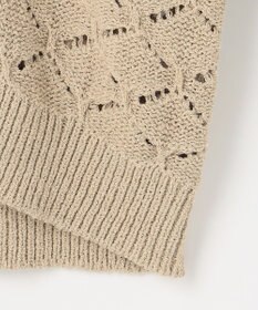 自由区 ジオメトリックモチーフ カーディガン