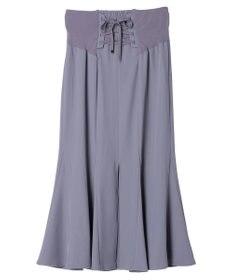 earth music&ecology バックレースサイドリブマーメイドスカート