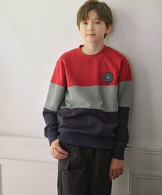 J.PRESS KIDS 【140-170cm】COMBI トリコロール トレーナー