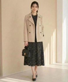 ANY SIS L 【洗える】ベーシックハーフ トレンチコート