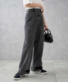 WEGO デニムベイカーステッチパンツ