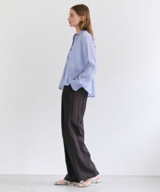 BEIGE， HALITE / リネンシアー オーバーサイズシャツ