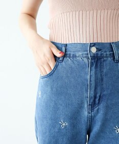 Green Parks ・Ｄｏｕｂｌｅ　Ｆｌａｇｓ　リボン刺繍ストレートデ