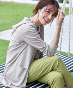 Tiaclasse 【小倉優子さん着用・UVケア・接触冷感】“やみつき”カットソーパーカーカーデ