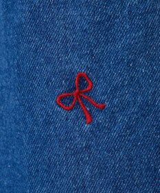 Green Parks ・Ｄｏｕｂｌｅ　Ｆｌａｇｓ　リボン刺繍ストレートデ