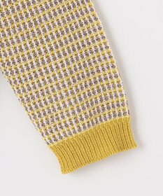 自由区 L 【洗える】ミックスツイードニット カーディガン