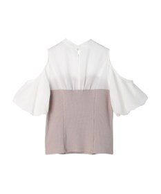 earth music&ecology オープンショルダードッキングプルオーバー