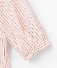 J.PRESS LADIES 【洗える・接触冷感】ドビー強撚ストライプ スキッパー ブラウス