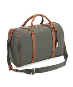 style code 【Ungrid/アングリッド】牛革×ナイロン　ラージボストンバッグ（旅行用キャリーオン）