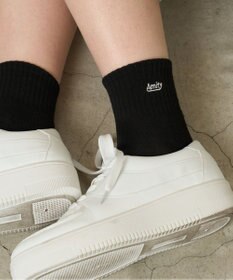 WEGO Amity刺繍アンクルパイルソックス