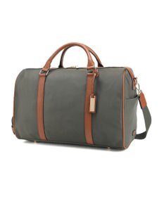style code 【Ungrid/アングリッド】牛革×ナイロン　ラージボストンバッグ（旅行用キャリーオン）