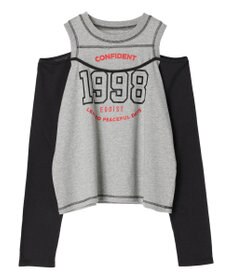 Green Parks ＥＧＯＩＳＴ　肩開きロゴ長袖プルオーバー