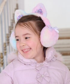 ANY KIDS ふわふわネコミミイヤーマフ