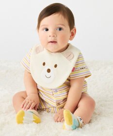 MIKI HOUSE HOT BISCUITS 顔ドンシリーズ はっ水素材 スタイ