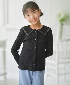 組曲 KIDS 【110-140㎝】 セーラーカラー リブトップス